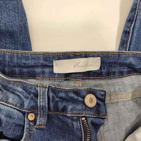 KanCan Women's Austin Mid Rise Skinny Distressed Dark Wash Jeans in a Size 3/25 - Picture 4 of 14